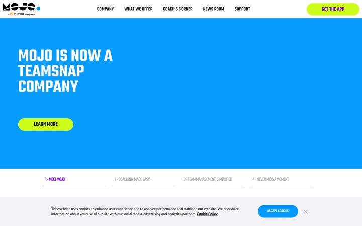 Screenshot of mojo.sport
