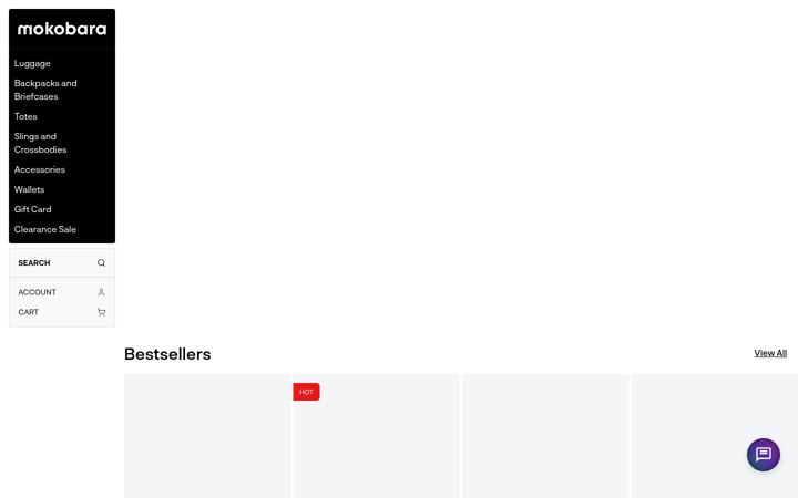 Screenshot of mokobara.com