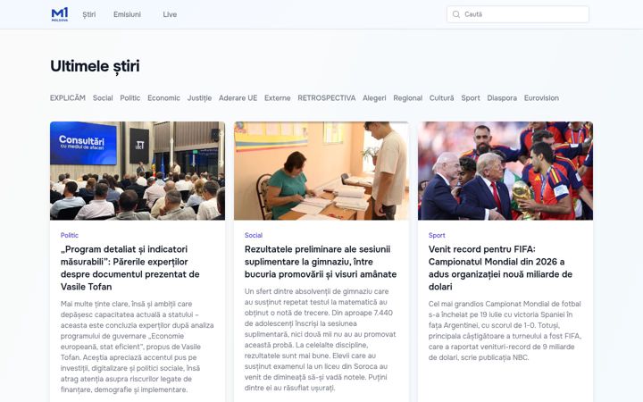 Screenshot of moldova1.md