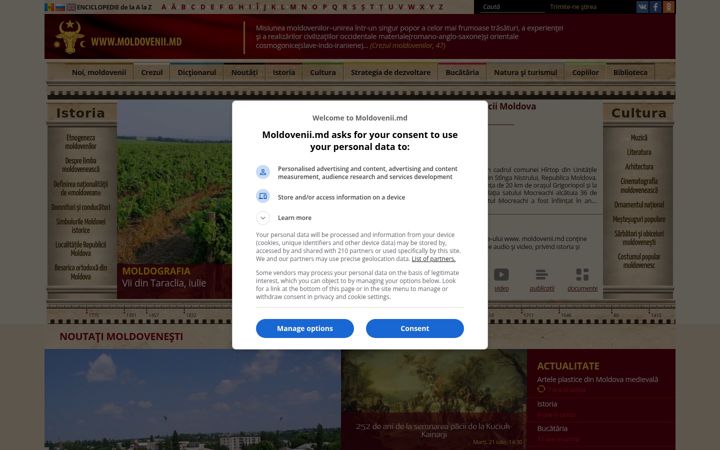 Screenshot of moldovenii.md