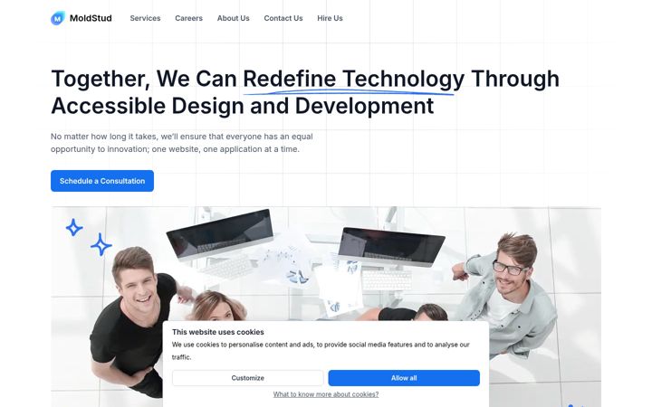 Screenshot of moldstud.com