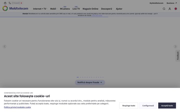 Screenshot of moldtelecom.md