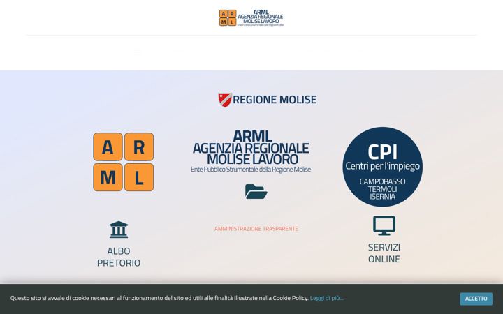 Screenshot of moliselavoro.it