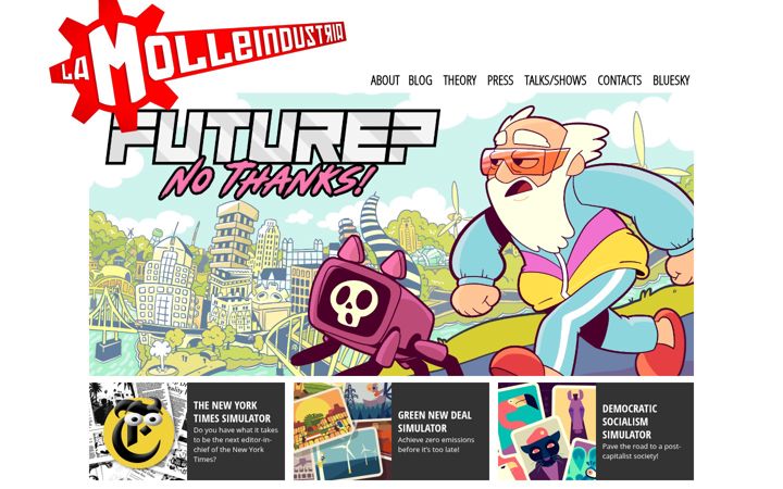 Screenshot of molleindustria.org