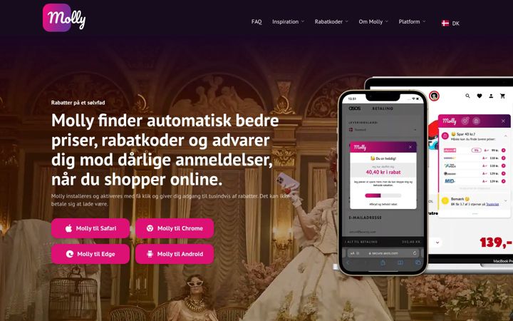 Screenshot of molly.gratis