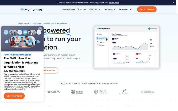Captura de ecrã de momentivesoftware.com