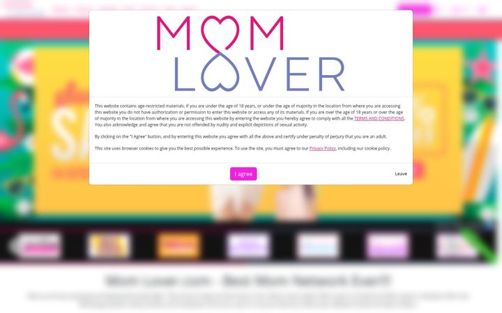 Screenshot of momlover.com