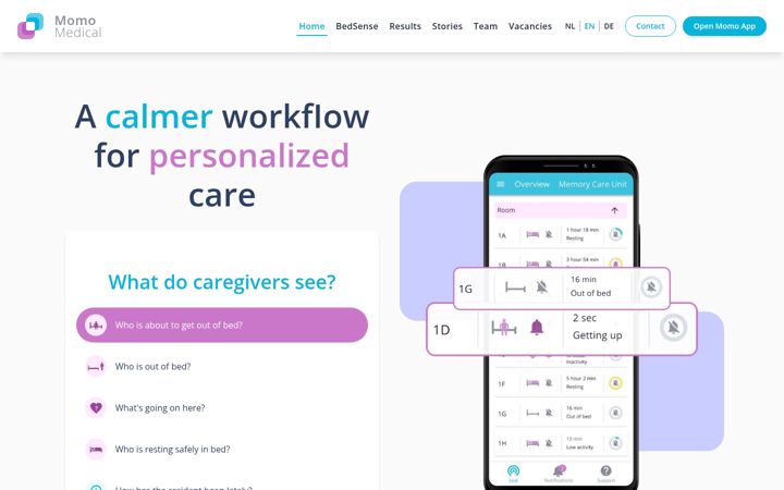 Screenshot of momomedical.com