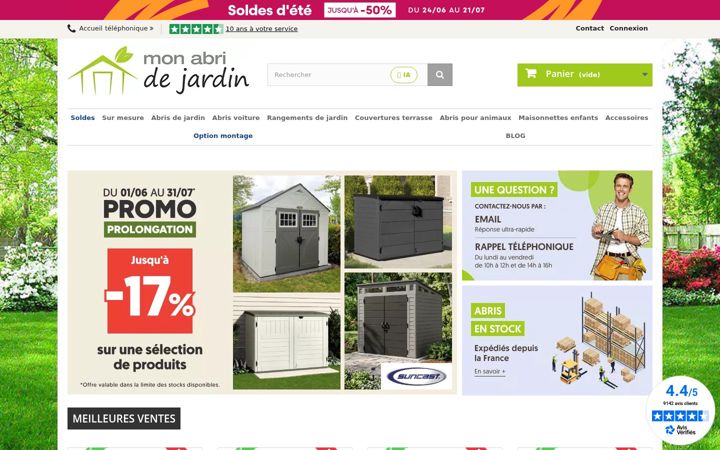 Zrzut ekranu mon-abri-de-jardin.com