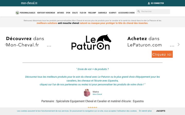 Screenshot of mon-cheval.fr