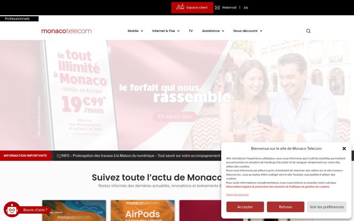 Screenshot of monaco-telecom.mc