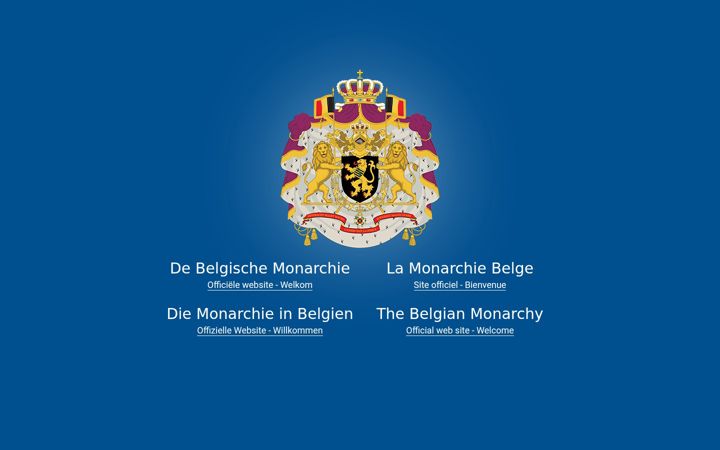 Zrzut ekranu monarchie.be