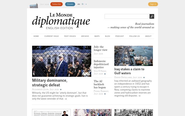 Skärmbild av mondediplo.com