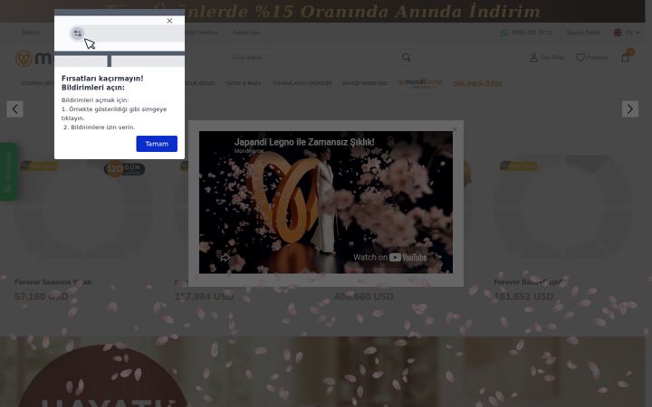 Screenshot of mondihome.com.tr