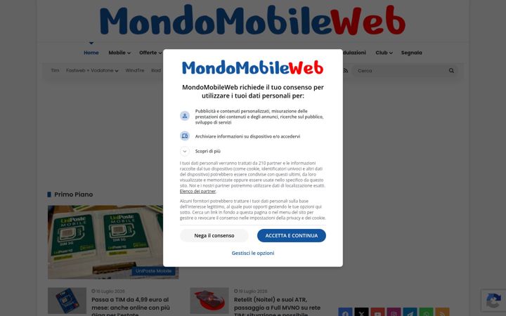 Screenshot of mondomobileweb.it