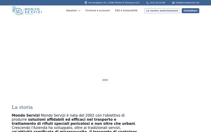 Screenshot von mondoservizi.net