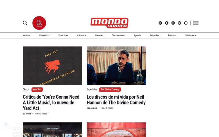 Screenshot of mondosonoro.com