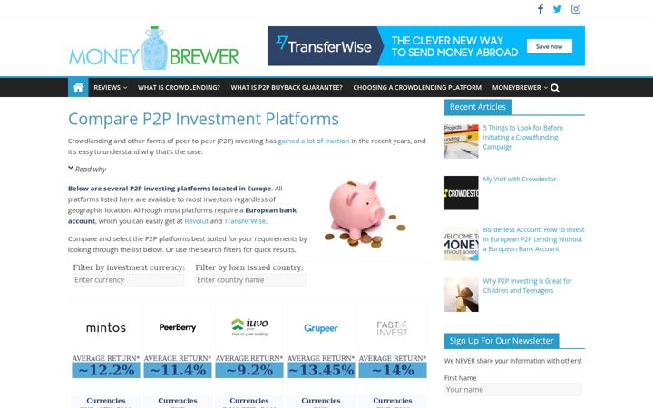 Screenshot του moneybrewer.com
