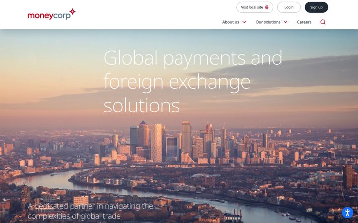 Screenshot of moneycorp.com