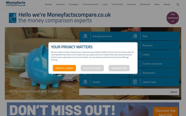 Képernyőkép: moneyfactscompare.co.uk