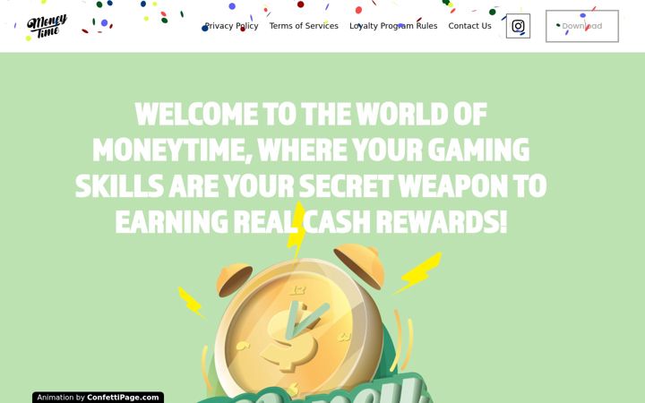 Screenshot of moneytime.dev