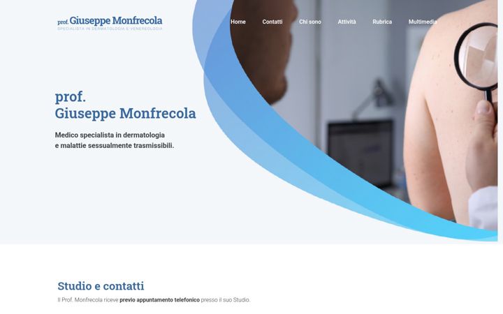 Screenshot van monfrecoladermatologo.it