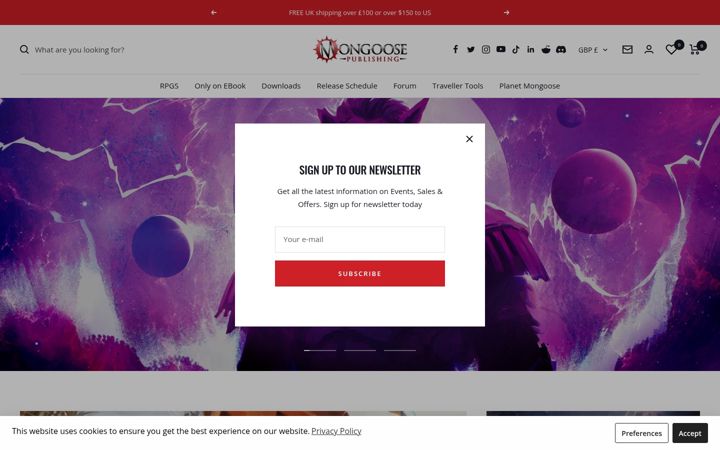 Screenshot of mongoosepublishing.com