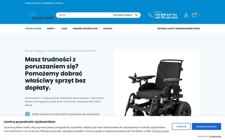 Screenshot stránky moni-med.pl