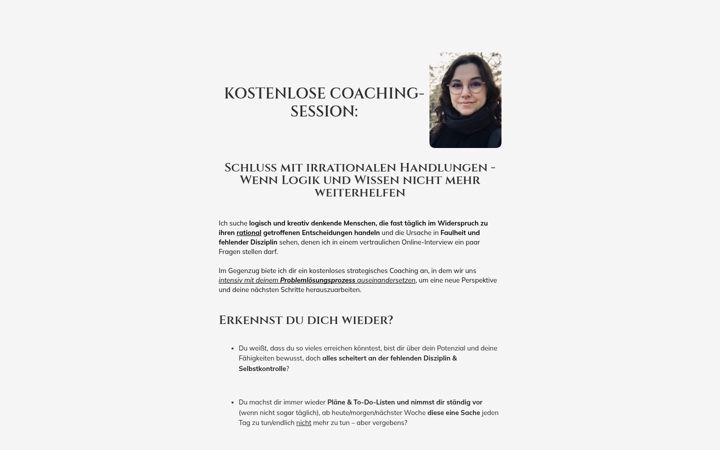 Screenshot of moniquemaynard.com