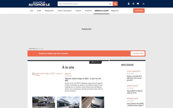 Snímek obrazovky moniteurautomobile.be