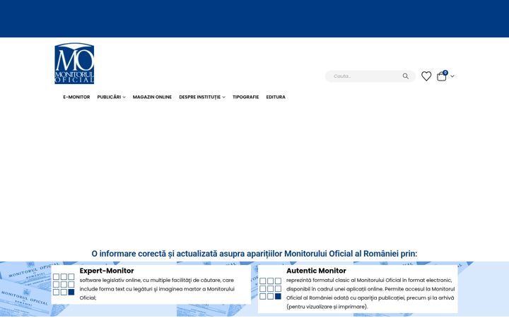 Screenshot of monitoruloficial.ro
