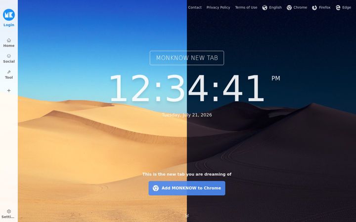 Screenshot of monknow.com