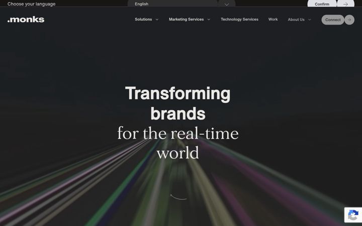 Screenshot of monks.com