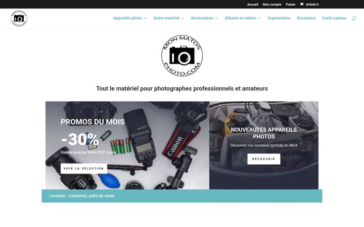 Screenshot di monmatosphoto.com