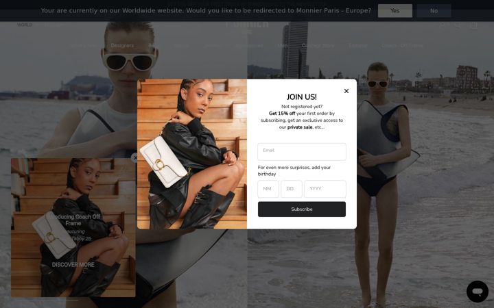 Screenshot of monnierparis.com