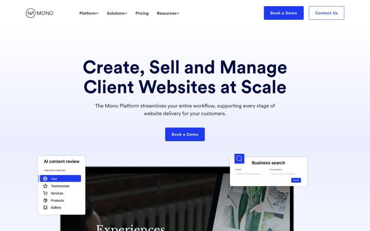 Screenshot of monosolutions.com