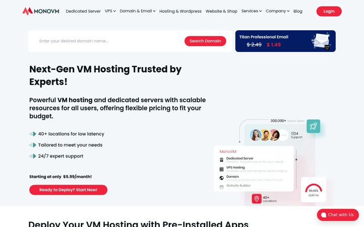 Screenshot of monovm.com