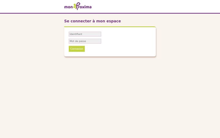 Captură de ecran a monproxima.fr