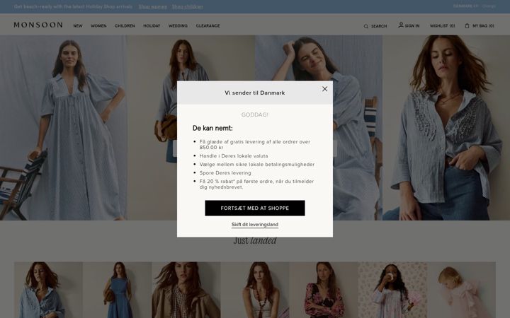 Screenshot of monsoonlondon.com
