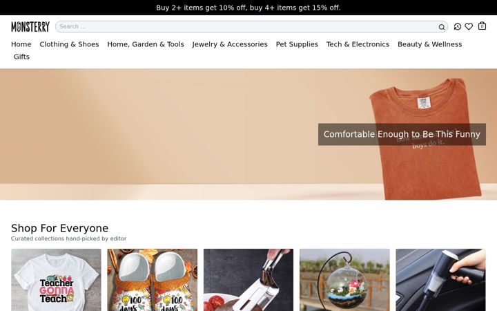 Screenshot of monsterry.com