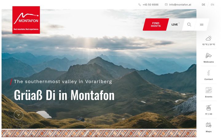 Screenshot of montafon.at