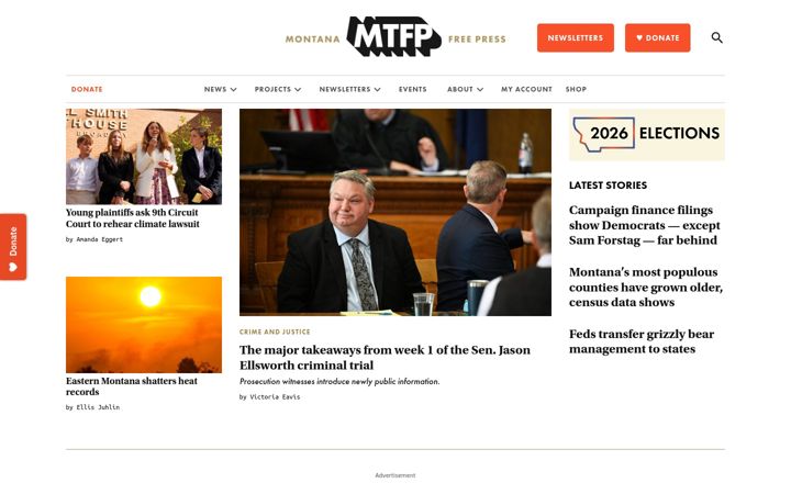 Screenshot of montanafreepress.org