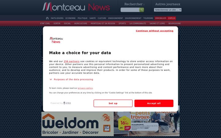Screenshot of montceau-news.com