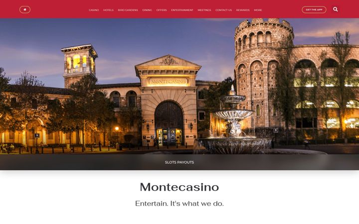 Screenshot of montecasino.co.za