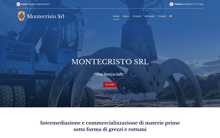 Skærmbillede af montecristosrl.it