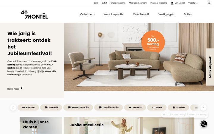 Screenshot of montel.nl
