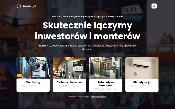 Screenshot of monter.pl