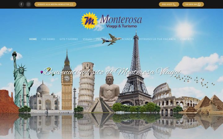 Screenshot of monterosaviaggi.it