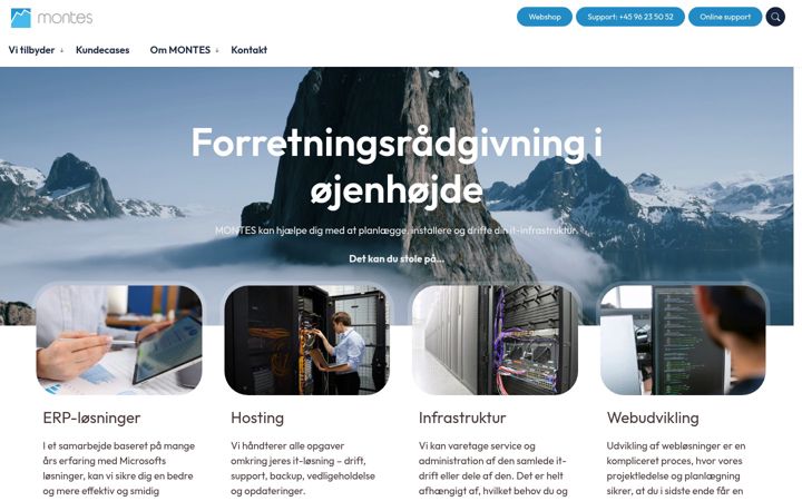 Screenshot of montes.dk