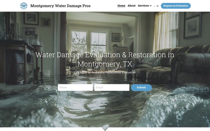Skjermbilde av montgomerywaterpros.com